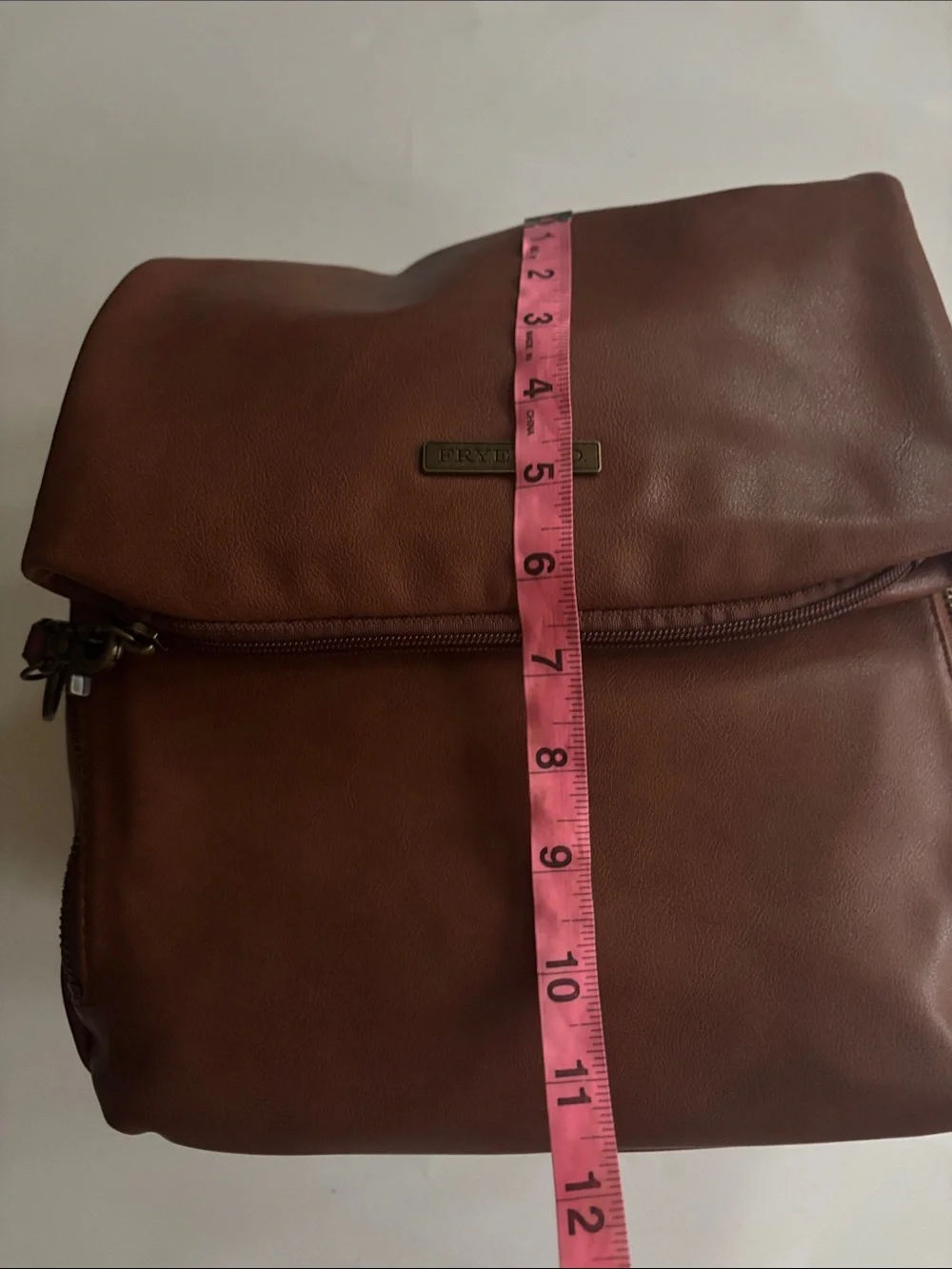 Frye Walnut Brown Leather Convertible Men’s Backpack - Tan